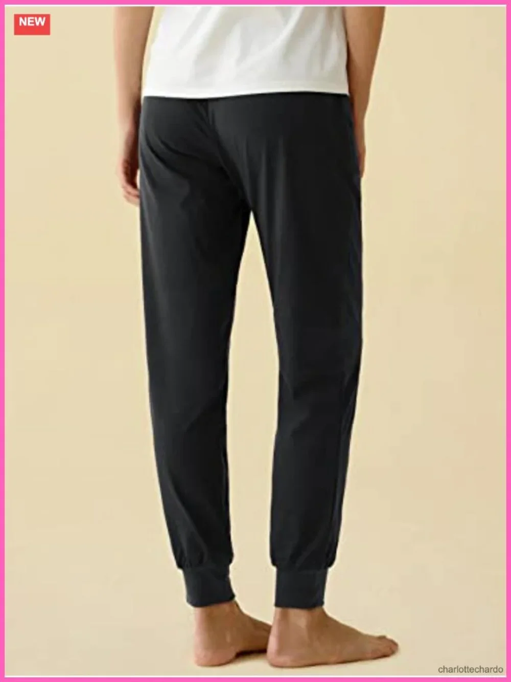 Cotton Pajama Joggers Knit Lounge Pants with Pockets